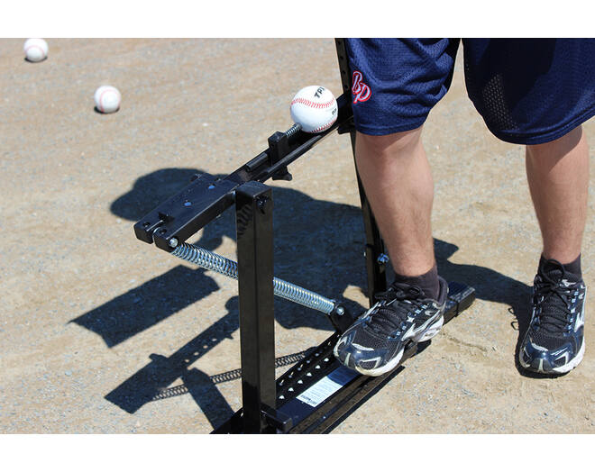 Louisville Slugger L60222 Black Flame | Coil Spring Operated Multi-Sport Pitching Machine