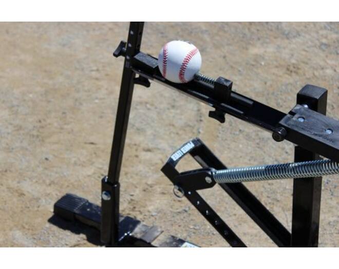 Louisville Slugger L60222 Black Flame | Coil Spring Operated Multi-Sport Pitching Machine