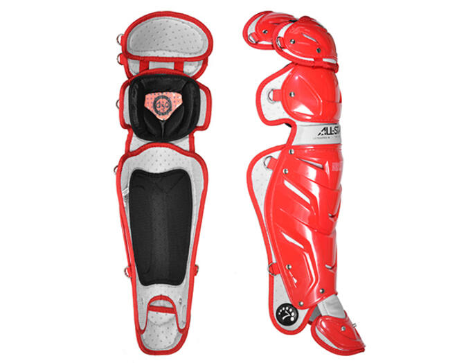 All Star LG30WPRO Leg Guards Adult | 16,5¨ Inch Color Scarlet