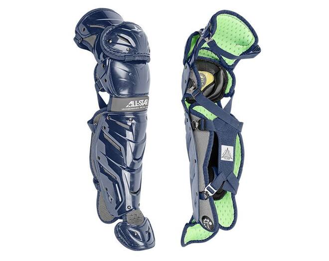 All Star LG912S7X Young System 7 Axis Pro Leg Guard | 13,5¨ Inch Color Navy