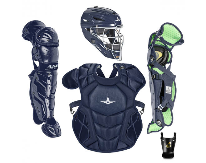 All Star CKCC912S7X Intermidiate System Seven Axis Catcher's Kit | 9-12 Yrs Color Navy