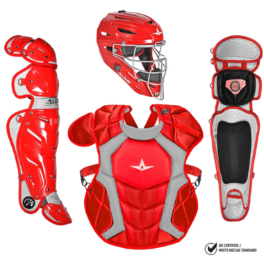 All Star CKCCPRO1 Professional Catcher's Kit Color Scarlet