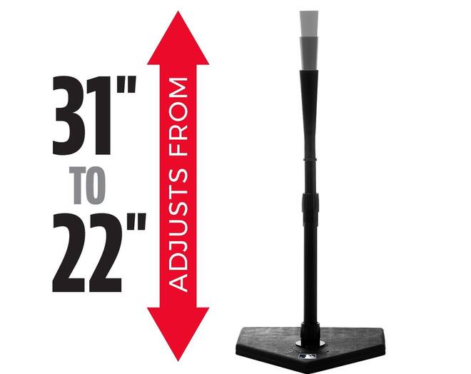 Franklin MLB Flex Top Pro Batting Tee (24953) | Adjustable Hitting Baseball Trainer 