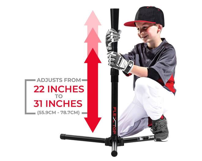 Franklin MLB Flex Top Tee Ball Tee (24954) | Adjustable Baseball Batting Trainer 