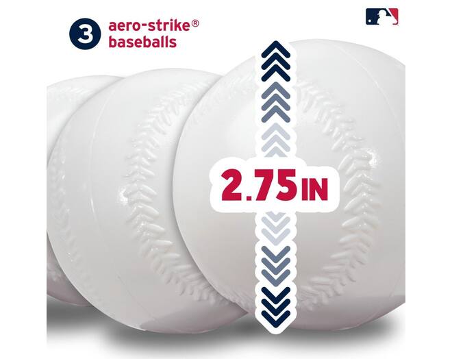 Franklin MLB Youth Super Star Batter 2IN1 Tee Ball Combo | Baseball Adjustable Batting Tee Trainer 