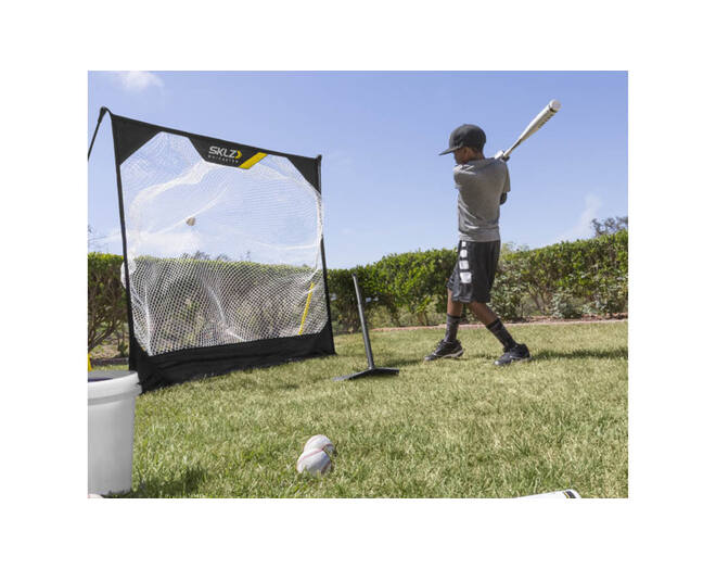 SKLZ Youth Pop Back Tee (02891) | Baseball Adjustable Batting Tee Trainer 