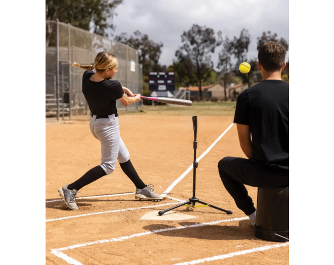 SKLZ Travel Tee Elite FES (94972) | Baseball Adjustable Batting Tee Trainer 