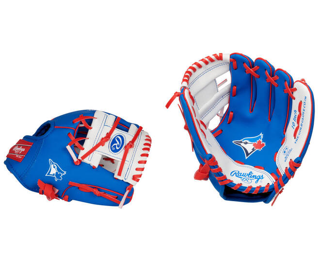 Rawlings MLB Logo Gloves LH 10 Inch Team Blue Jays