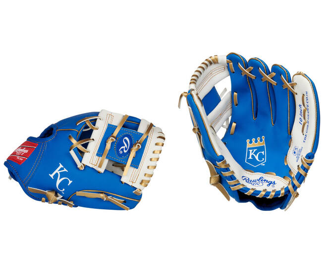 Rawlings MLB Logo Gloves LH 10 Inch Team Royals