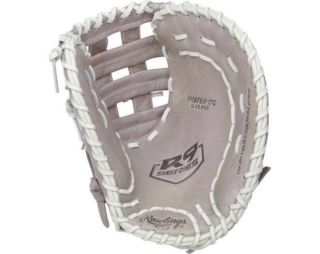 Rawlings R9SBFBM-17G Durable Leather R9 Series Youth Glove 12,5 Inch | Left Hand Catch