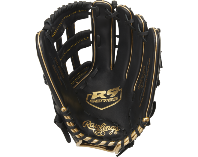 Rawlings R93029-6BG All-Leather Shell R9 Series Outfield Glove 12,75 Inch | Right Hand Catch