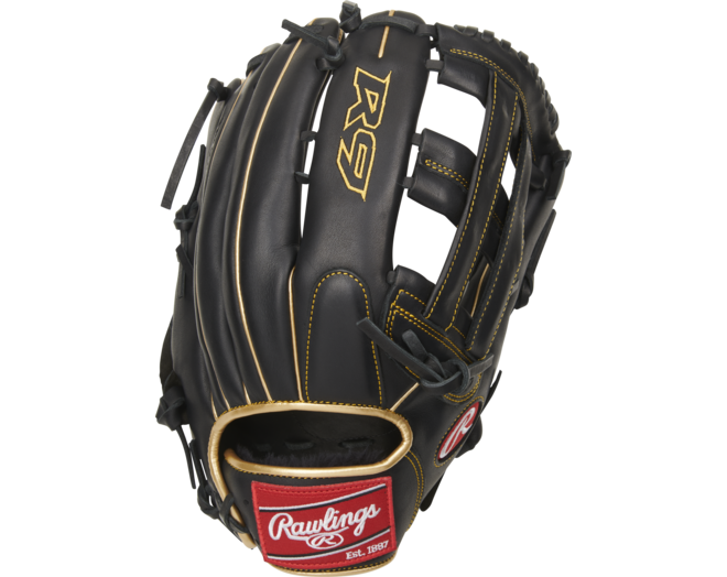 Rawlings R93029-6BG All-Leather Shell R9 Series Outfield Glove 12,75 Inch | Right Hand Catch