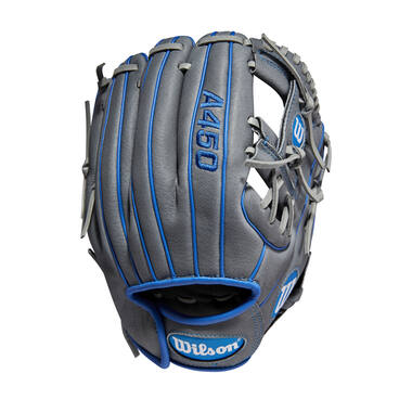 Wilson WBW1001711075 10,75 Inch Synthetic A450 1075 Baseball Infield Glove | Left Hand Catch