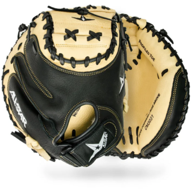 All Star CM3031 33,5 Inch 2-Piece Open Back Adult Leather Baseball Cather Mitt | Right Hand Catch