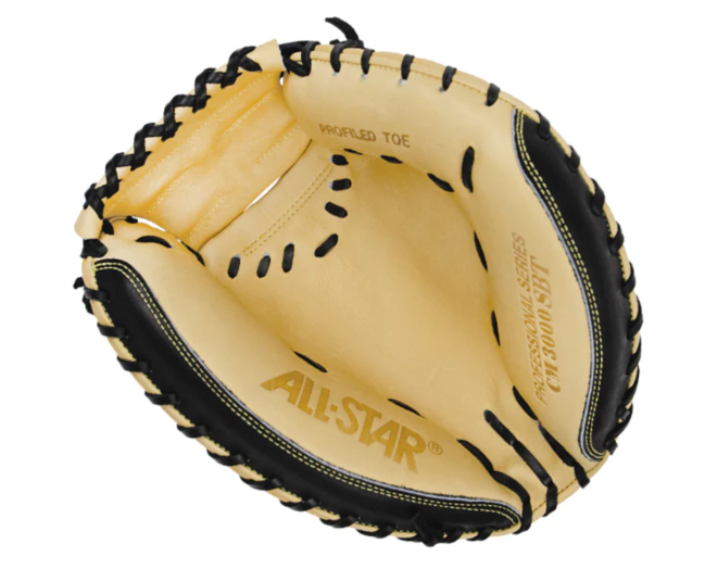 All Star CM3000SBT 33,5 Inch Leather Pro Elite Baseball Catcher's Mitt | Left Hand Catch