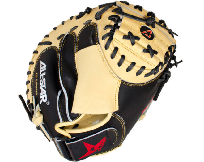 All Star CM3100SBT 33,5 Inch Leather Baseball Catcher's Mitt | Left Hand Catch