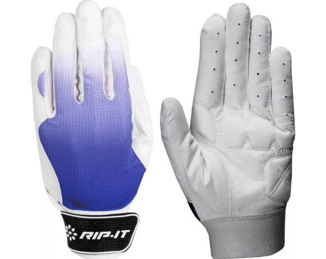 RIP-IT Womens Blister Control Fastpitch Softball Women´s Batting Glove XL Royal