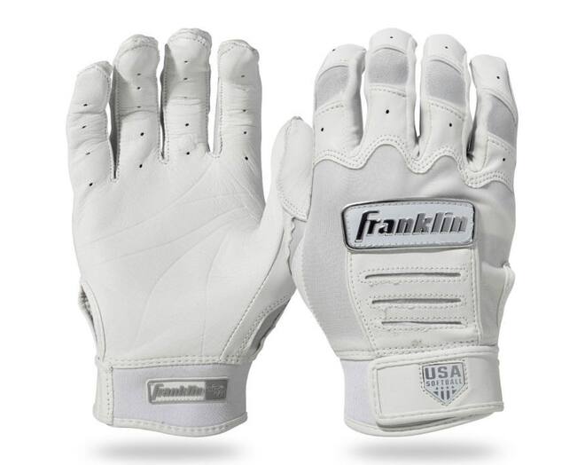 Franklin CFX FP Chrome Series Fastpitch Softball Women´s Batting Glove XL White/Navy/Red
