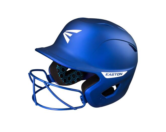 Easton Ghost Fastpitch Softball Batting Helmet w/Mask for Women | L/XL Royal