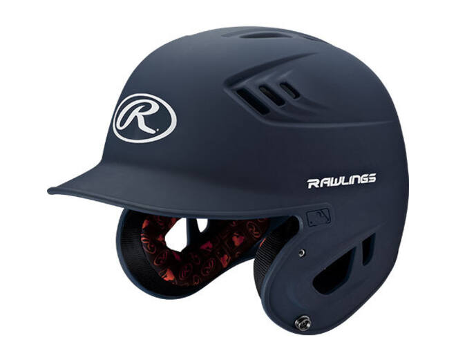 Rawlings R16MS Matte Baseball Batting Adult Helmet | R16 Series Color Navy