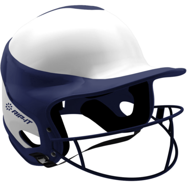 RIP-IT Vision Pro Softball Dual-Layer Padding Batting Helmet for Women | M/L Navy
