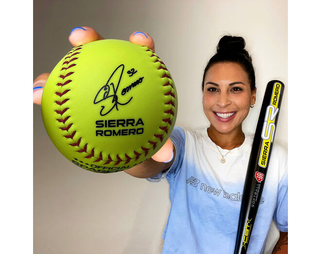 SweetSpot SSB Sierra Romero Bat Bat/Ball Combo 34 inch Size