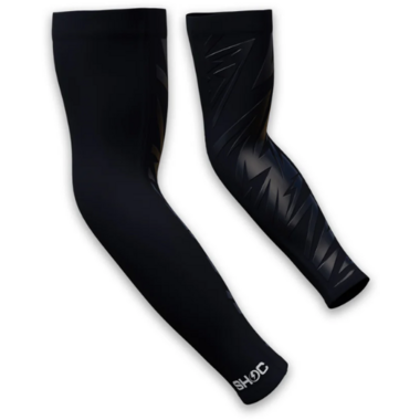 SHOC Super Grip Compression Arm Sleeve (Small Log L/XL Black
