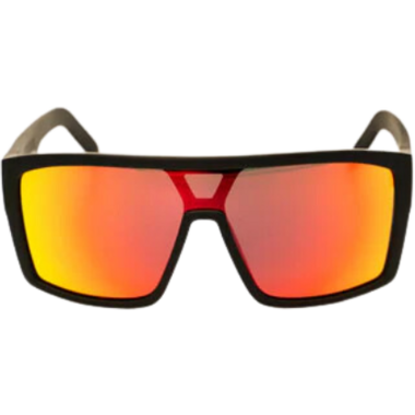 SHOC Sunglasses Matte Black Frame Color Tigers Blood