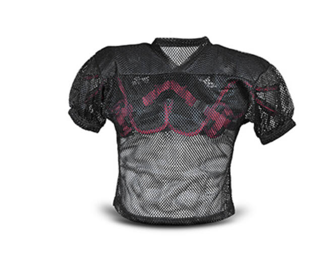 All Star FBJ2A Adult Porthole Mesh w/Double PM Yo L/XL Black