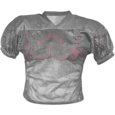 All Star FBJ2A Adult Porthole Mesh w/Double PM Yo 3XL Silver