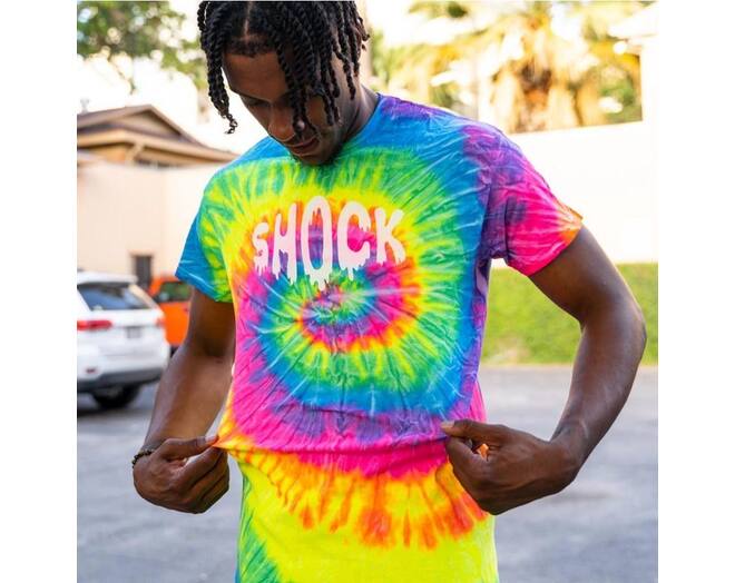Shock Doctor Shock Drip Multi Tie-Dye SS T Youth M Size