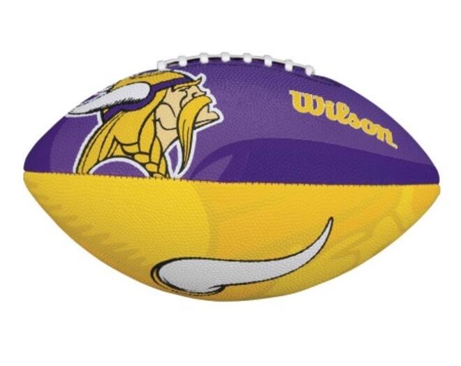 Wilson F1534XB NFL Team Logo Junior Club Vikings