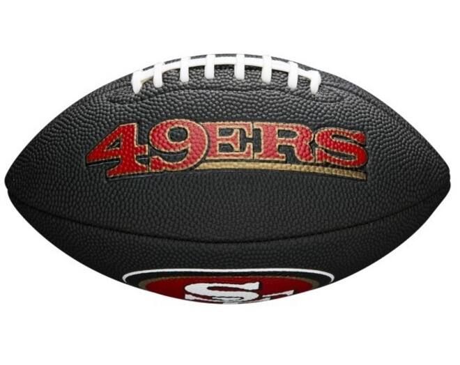 Wilson F1533XB Black Edition NFL Mini Soft Touch Team 49ers