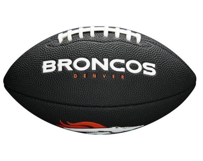 Wilson F1533XB Black Edition NFL Mini Soft Touc Team Broncos