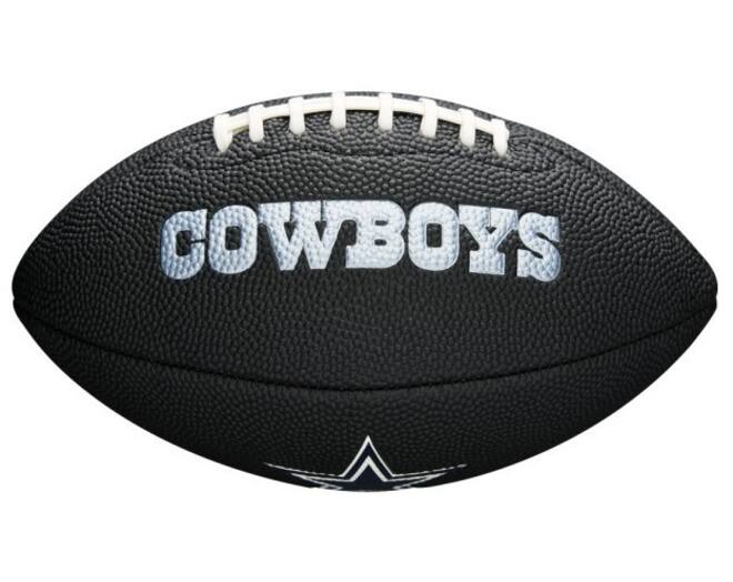 Wilson F1533XB Black Edition NFL Mini Soft Touc Team Cowboys