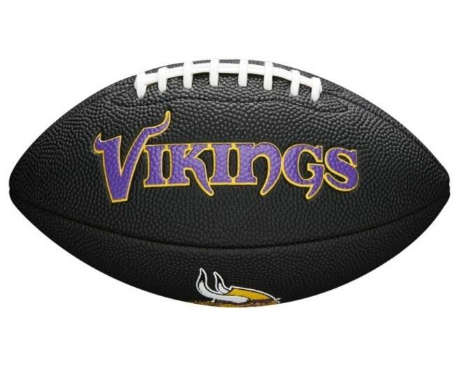 Wilson F1533XB Black Edition NFL Mini Soft Touc Team Vikings