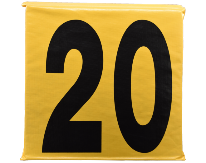 Markwort American Football Sideline Markers Flex Foam Set (SIDE11Y) | Football Field Yard Markers