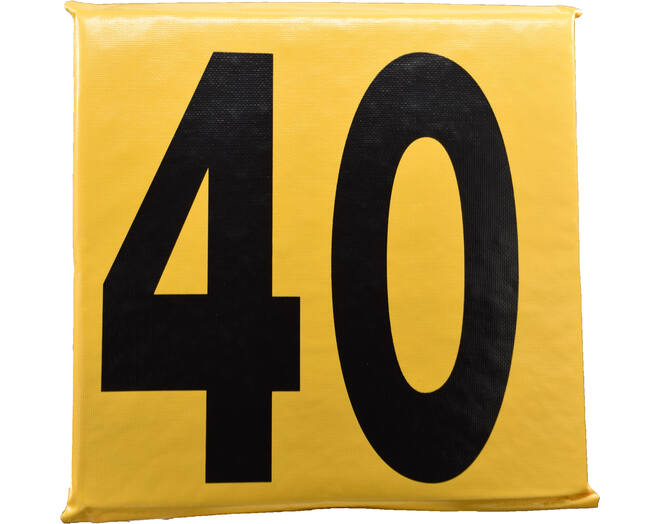 Markwort American Football Sideline Markers Flex Foam Set (SIDE11Y) | Football Field Yard Markers