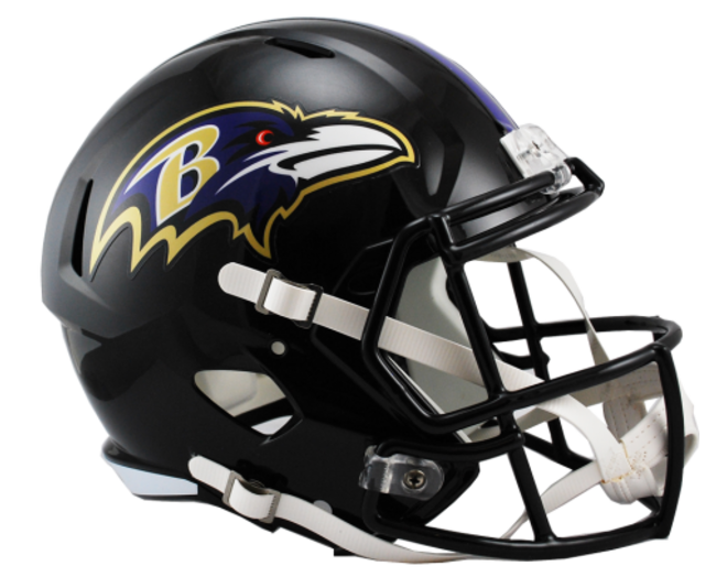 Riddell Speed Replica Helmet Club Ravens