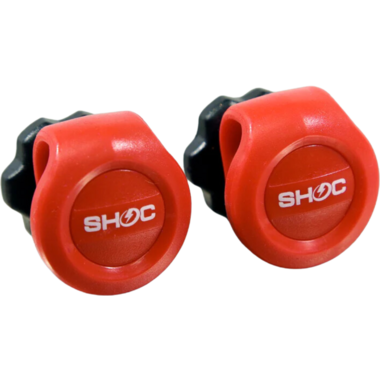 SHOC Viper Football Visor Clips, Pairs Color Scarlet