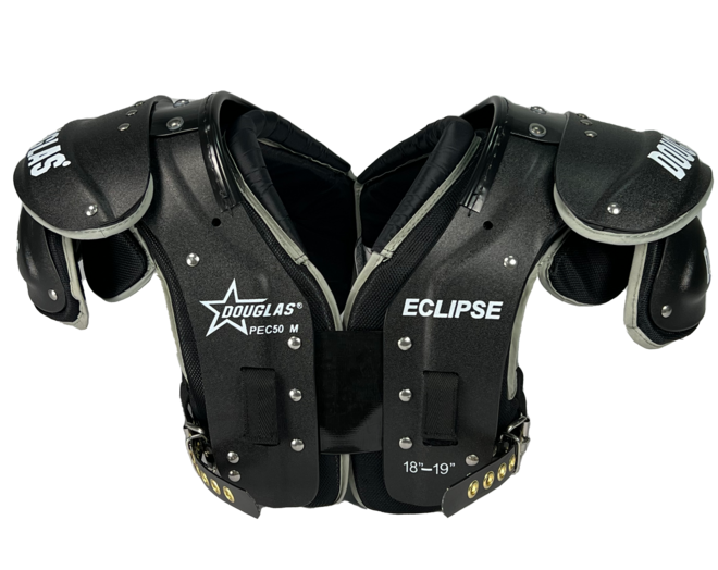 Douglas Eclipse PEC50 Black Edition L Size American Football Shoulder Pads