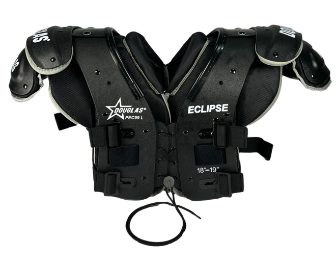 Douglas Eclipse PEC99 Black Edition XL Size Varsity American Football Shoulder Pads