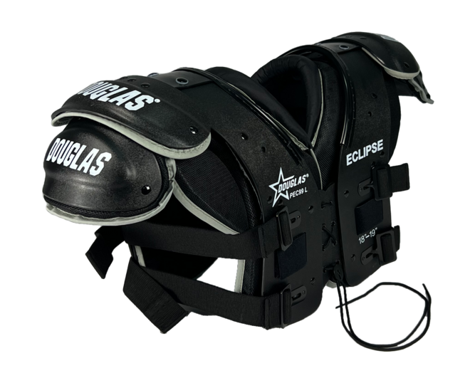 Douglas Eclipse PEC99 Black Edition XL Size Varsity American Football Shoulder Pads