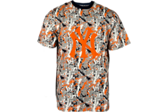 Majestic Bacon SS T-Shirt Grey/Orange