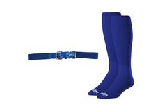 Rawlings Baseball Belt & Sock Combo Over-the-calf fit 80% Cotton 
