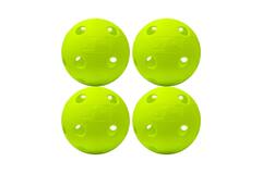 Franklin MLB Indestruct-A-Ball Durable Softball Wiffle Ball Yellow (4 Pack)