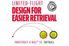 Franklin MLB Indestruct-A-Ball Durable Softball Wiffle Ball Yellow (4 Pack)