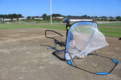 Louisville Slugger Ultra Instructo Swing (L30325) | Adjustable | Baseball Batting Tee Trainer 