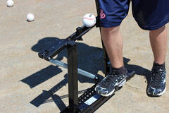 Louisville Slugger L60222 Black Flame | Coil Spring Operated Multi-Sport Pitching Machine