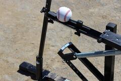 Louisville Slugger L60222 Black Flame | Coil Spring Operated Multi-Sport Pitching Machine